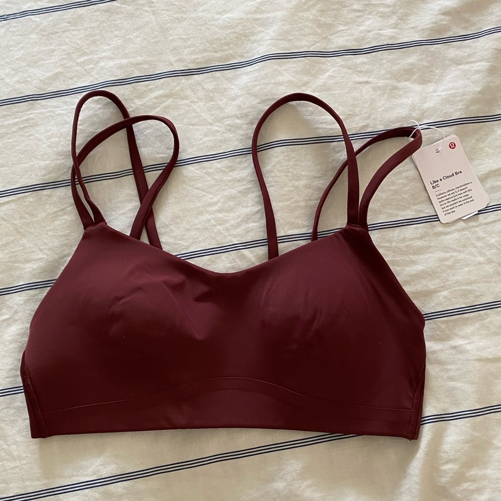 NWT Maroon like a cloud bra
